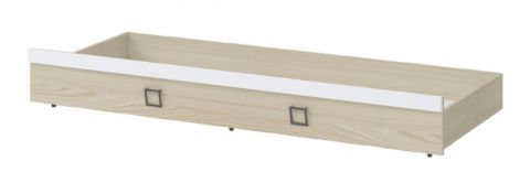 onderschuifbed  voor eenpersoonsbed / logeerbed, kleur: Essen/wit - Ligvlak: 80 x 190 cm (B x L)