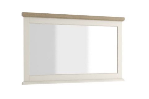Spiegel "Solin" eik wit/natuur 18, deels massief - Afmetingen: 132 x 80 cm (B x H)