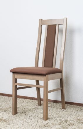 Sentis 23 stoel, kleur: bruin / donkerbruin bekleding - 100 x 42 x 41 cm (h x b x d)