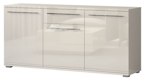 dressoir / ladekast Garim 6, kleur: beige hoogglans - 85 x 180 x 45 cm (h x b x d)