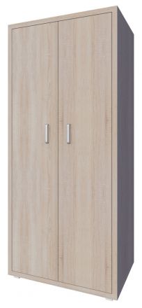 Draaideurkast / kledingkast Kerowagi 10, kleur: Sonoma eiken - afmetingen: 200 x 90 x 55 cm (H x B x D)