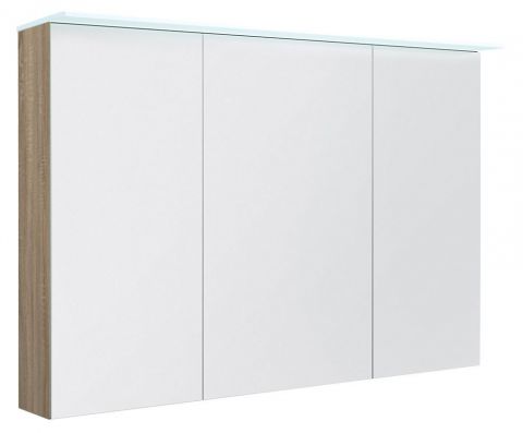 Badkamer - spiegelkast Siliguri 27, kleur: eik - 70 x 120 x 13 cm (H x B x D)