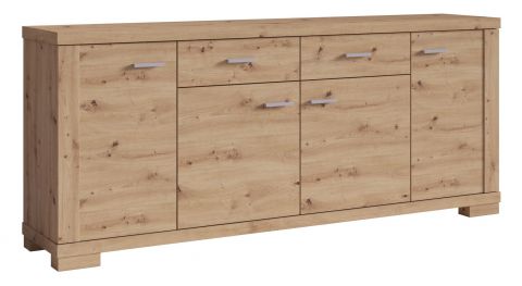 Dressoir / sideboard kast "Temerin" 10, kleur: rustiek eiken - afmetingen: 86 x 200 x 42 cm (H x B x D)
