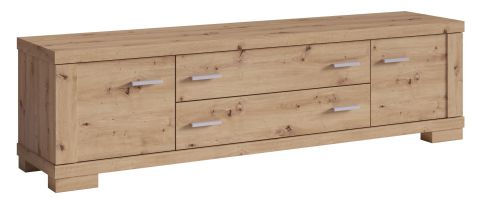 dressoir / lowboard kast - "Temerin" 20, kleur: rustieke eik - afmetingen: 50 x 180 x 42 cm (H x B x D)