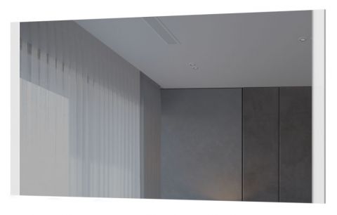 Spiegel Faleasiu 20, Kleur: Wit - Afmetingen: 65 x 123 x 2 cm (H x B x D)