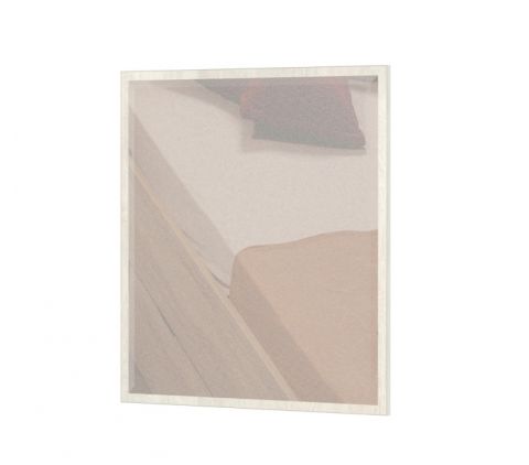 Spiegel Lepa 23, kleur: wit grenen - Afmetingen: 87 x 79 x 2 cm (h x b x d)
