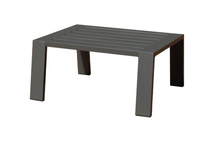 Naples salontafel van aluminium - kleur: antraciet, lengte: 530 mm, breedte: 530 mm, hoogte: 280 mm