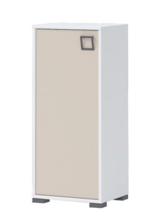 Ladekast /dressoir 21, kleur: wit / crème - Afmetingen: 102 x 44 x 37 cm (H x B x D)