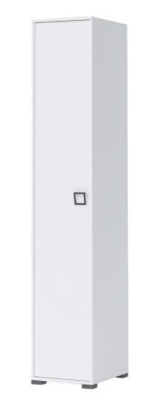 Kinderkamer - Draaideurkast / kledingkast Benjamin 16, kleur: wit - Afmetingen: 236 x 44 x 56 cm (H x B x D)
