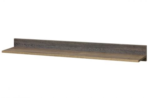 hangrek / wandplank Sichling 09, kleur: bruin eiken - Afmetingen: 12 x 120 x 20 cm (h x b x d)