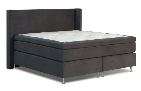 Boxspring bed SACHALIN, box: Bonellvering, matras: pocketvering, topper: schuim - Afmeting: 105 x 200 cm