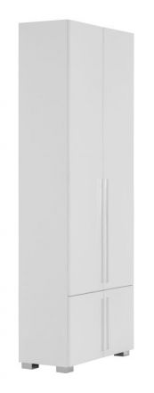 Kolomkast/ kledingkast Burgos 01, kleur: wit - 215 x 80 x 38 cm (H x B x D)