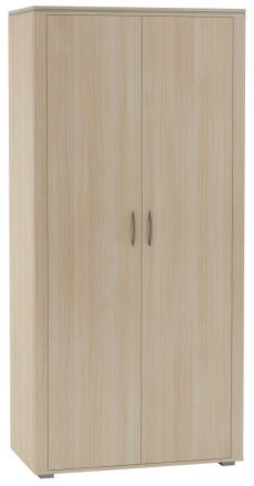 Draaideurkast / kledingkast Kainanto 12, kleur: eiken / grijs - afmetingen: 205 x 96 x 53 cm (H x B x D)