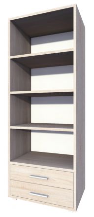 Open kast / boekenkast Garut 28, kleur: Sonoma eiken - afmetingen: 194 x 60 x 40 cm (H x B x D)