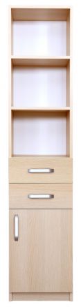 kast / open kast Kisaran 12, kleur: Sonoma eiken - Afmetingen: 180 x 40 x 38 cm (H x B x D)