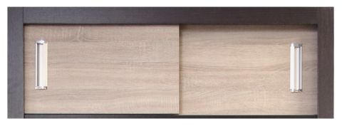 Bovenkast voor schuifdeurkast / kledingkast Sepatan 07, kleur: Wengé / Sonoma eiken - afmetingen: 40 x 100 x 60 cm (H x B x D)