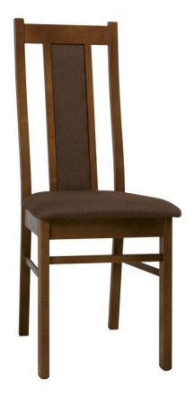 Sentis 23 stoel, kleur: donkerbruin / bruine bekleding - 100 x 42 x 41 cm (h x b x d)