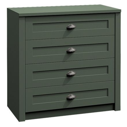 dressoir Segnas 02, kleur: groen - 87 x 90 x 43 cm (h x b x d)