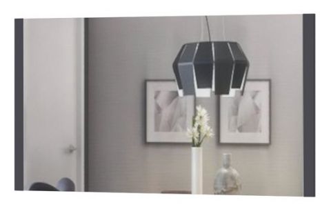 Spiegel Vaitele 18, kleur: antraciet hoogglans - 65 x 123 x 2 cm (H x B x D)