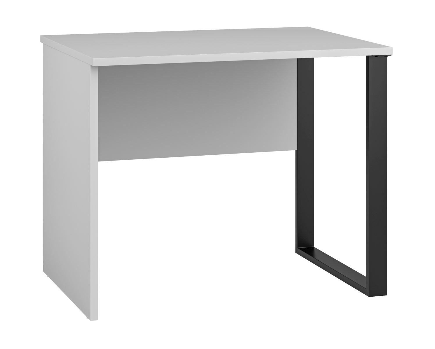 Toivala 13 bureautafel / bureau, kleur: lichtgrijs / zwart - Afmetingen: 75 x 92 x 68 cm (H x B x D)