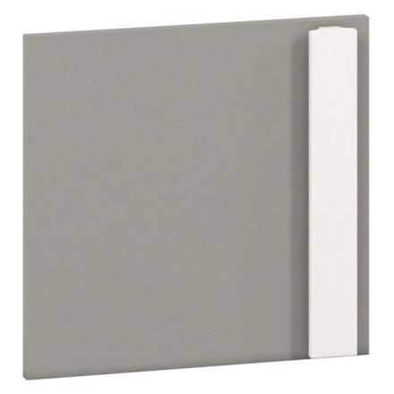 front / deurtje jeugdkamer - openkast Grijs 06, kleur: platina grijs - Afmetingen: 35 x 37 x 2 cm (H x B x D)
