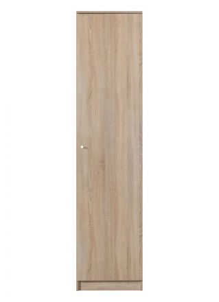 Draaideurkast / kleerkast "Lennik" 05, kleur: Sonoma eiken - afmetingen: 213 x 50 x 59 cm (H x B x D)