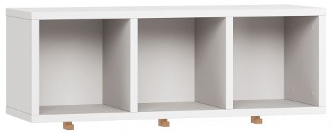 wandrek / hangplank, kleur: wit - Afmetingen: 35 x 90 x 30 cm (H x B x D)