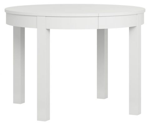Uitschuifbare eettafel, kleur: wit - Afmetingen: 110 - 210 x 110 cm (L x D)