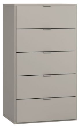 Ladenkast / dressoir Bentos 05, kleur: grijs - afmetingen: 114 x 63 x 47 cm (h x b x d)