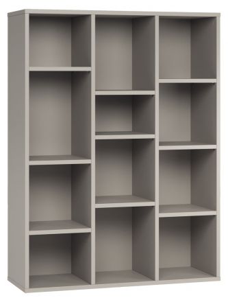 open kast 03, kleur: grijs - Afmetingen: 151 x 112 x 38 cm (H x B x D)