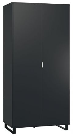 Draaideurkast / kledingkast Chiflero 13, kleur: zwart - Afmetingen: 195 x 93 x 57 cm (H x B x D)