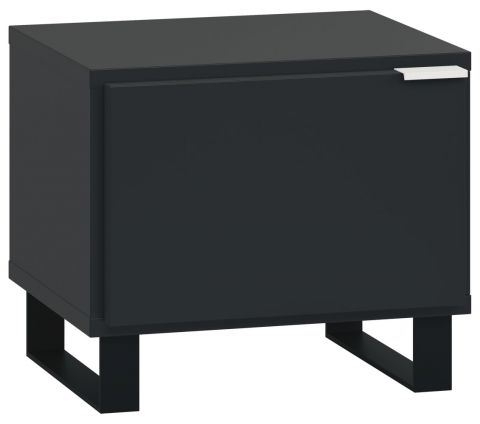 Nachtkastje Chiflero 17, kleur: zwart - Afmetingen: 40 x 45 x 40 cm (h x b x d)