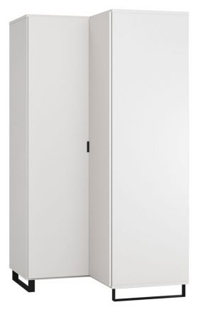 Draaideurkast / hoekkledingkast Chiflero 39, kleur: wit - Afmetingen: 195 x 102 x 104 cm (H x B x D)