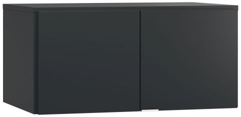 opzetkast voor dubbeldeurskast Chiflero, kleur: zwart - Afmetingen: 45 x 93 x 57 cm (H x B x D)