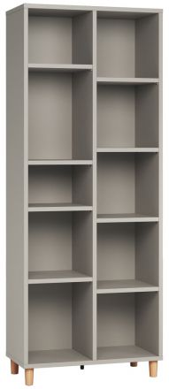 open kast Nanez 46, kleur: grijs - Afmetingen: 195 x 76 x 38 cm (h x b x d)