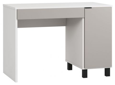 Pantanoso 01 bureau, kleur: wit / grijs - Afmetingen: 78 x 110 x 57 cm (H x B x D)