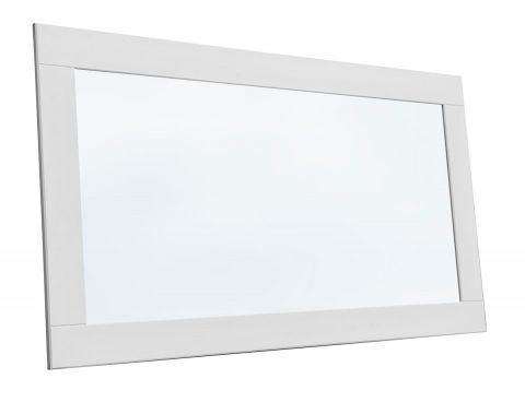 Spiegel Gyronde 27, massief grenen, wit gelakt - 130 x 47 x 2 cm (H x B x D)