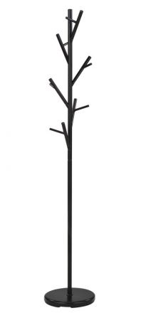 kapstok Madina 25, kleur: Zwart - afmetingen: 170 x 30 x 30 cm (H x B x D)