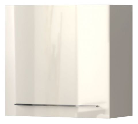 hangkast Garim 38, kleur: beige hoogglans - Afmetingen: 57 x 60 x 29 cm (h x b x d)