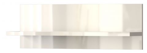 Hangplank / wandrek Garim 40, kleur: beige hoogglans - 30 x 90 x 21 cm (h x b x d)