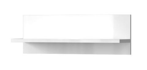 Hangplank / wandrek Garim 40, kleur: wit hoogglans - 30 x 90 x 21 cm (h x b x d)