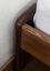 Futonbed / , vol hout, bed massief grenen kleur walnoten  A10, incl. lattenbodem - afmetingen 90 x 200 cm