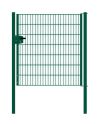 Drahtgittertor 1-flügelig, Durchgangslichte: 134 cm - Ausführung: grün beschichtet, Höhe: 143 cm