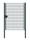 Drahtgittertor 1-flügelig, Durchgangslichte: 134 cm - Ausführung: anthrazit beschichtet, Höhe: 183 cm
