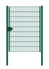 Drahtgittertor 1-flügelig, Durchgangslichte: 134 cm - Ausführung: grün beschichtet, Höhe: 183 cm