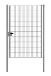 Drahtgittertor 1-flügelig, Durchgangslichte: 134 cm - Ausführung: verzinkt, Höhe: 203 cm