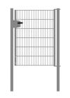 Drahtgittertor 1-flügelig, Durchgangslichte: 95 cm - Ausführung: verzinkt, Höhe: 123 cm