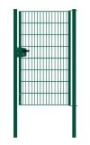 Drahtgittertor 1-flügelig, Durchgangslichte: 95 cm - Ausführung: grün beschichtet, Höhe: 163 cm