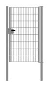 Drahtgittertor 1-flügelig, Durchgangslichte: 95 cm - Ausführung: verzinkt, Höhe: 163 cm