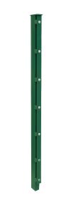 Hekwerk paal model A, Uitvoering:   groen gecoat, Voor hekwerk Hoogte: 83 cm, Lengte: 130 cm, Bevestigingspunten: 5